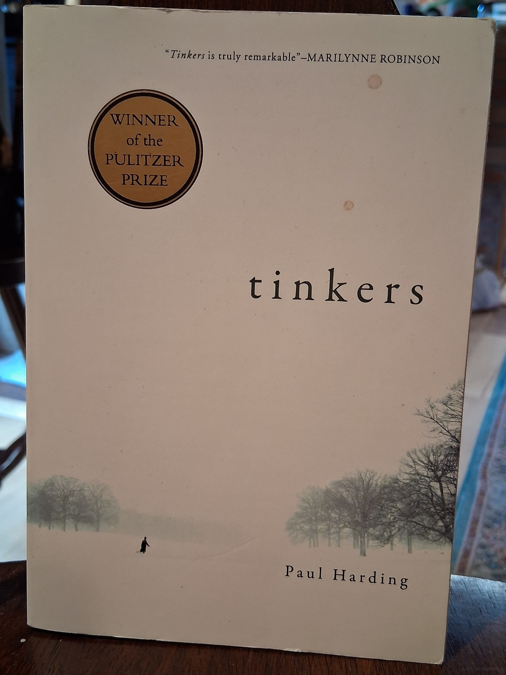 Tinkers by Paul Harding - Soft Cream Cover